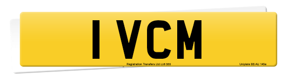 Registration number 1 VCM